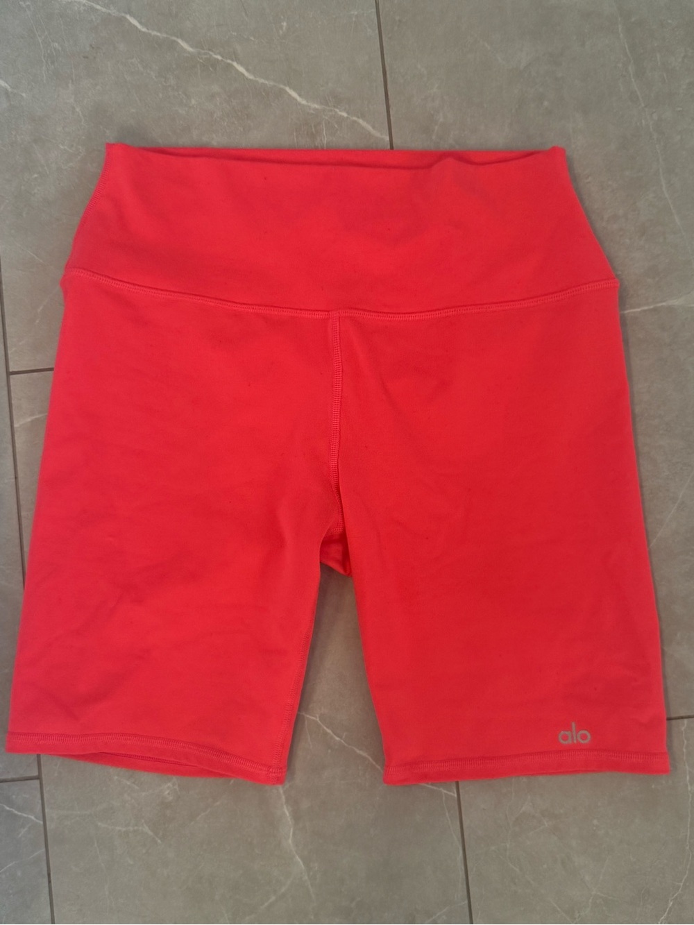 ALO Yoga High-Waisted Pink Bike Shorts